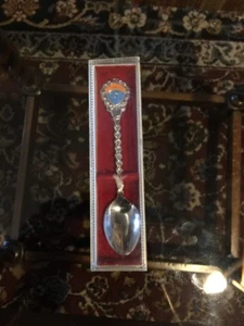 FLORIDA STATE LÖFFEL SAMMLER SOUVENIR Flamingo Palme orange blau Schild - Bild 1 von 10