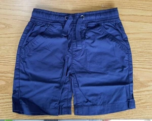 BABY BOYS TODDLER CHILDRENS EX MOTHERCARE NAVY POPLIN PULL ON SHORTS COTTON NEW - Picture 1 of 4