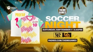 2024 San Diego Padres City Connect Jurickson Profar Jersey Soccer Night MED - Picture 1 of 1
