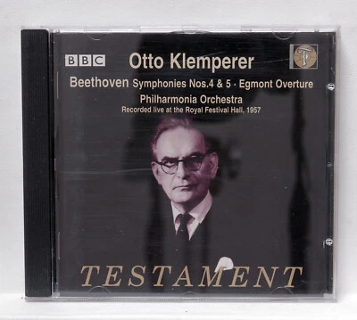 OTTO KLEMPERER - BEETHOVEN symphonies nos.4 & 5 - TESTAMENT CD NM - Image 1 of 2