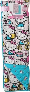 Hello Kitty Quilted Reversible Throw Blanket - HK Fun, 60"x90" - Picture 1 of 4