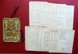 Arte del Legno Cartella 70 Tavole in Litografia Torino Primo '900 Vacchetta - Foto 1 di 2