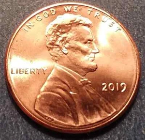 2019-P Brilliant Uncirculated Lincoln Shield Cent.  . - Picture 1 of 2