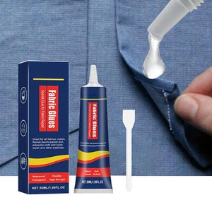 50ml Sew Glue Liquid Bonding Repair For Clothes Denim Fabric Leather Tool - Picture 1 of 12