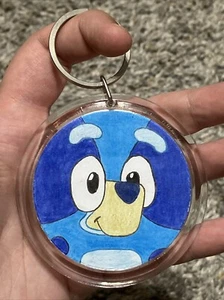 Double Sided Homemade Bluey and Bingo Keychain - Picture 1 of 5