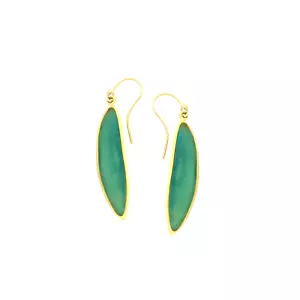 MICHAEL VINCENT MICHAUD TEAL EUCALYPTUSEARRINGS 1165 - Picture 1 of 1