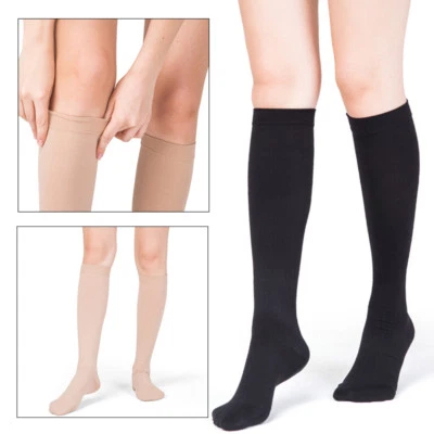 Medical Compression Socks 20-30 mmHg Nurses Stockings Men Women Varicose Veins - Image 1 of 4