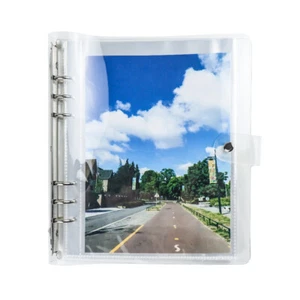 PVC Kpop Photocard Binder 6-Ring Wide A5 Photos Holder with 8 Inch Photo Sleeves - Picture 1 of 30