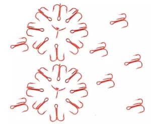 25 Piezas - Anclajes MUSTAD - Ref. 35647R - Talla 8 - Rojo - FG630 - Imagen 1 de 5