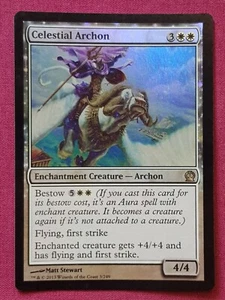 Magic The Gathering THEROS FOIL CELESTIAL ARCHON white card MTG - Foto 1 di 2