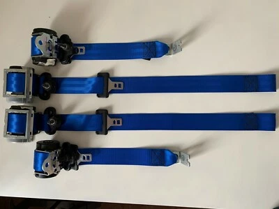 Juego de 4 cinturones de seguridad Azules (RS Style) Ford Focus Mk1 RS ST  - Imagen 1 de 4