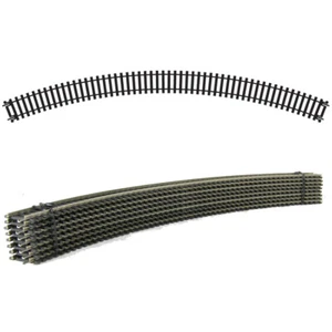 8 NEW R609 HORNBY 3rd RADIUS DOUBLE CURVE NICKEL SILVER THIRD TRACK PIECES PACK - Picture 1 of 2