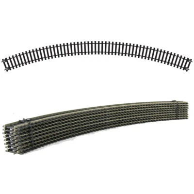 8 NEW R609 HORNBY 3rd RADIUS DOUBLE CURVE NICKEL SILVER THIRD TRACK PIECES PACK - Image 1 of 2