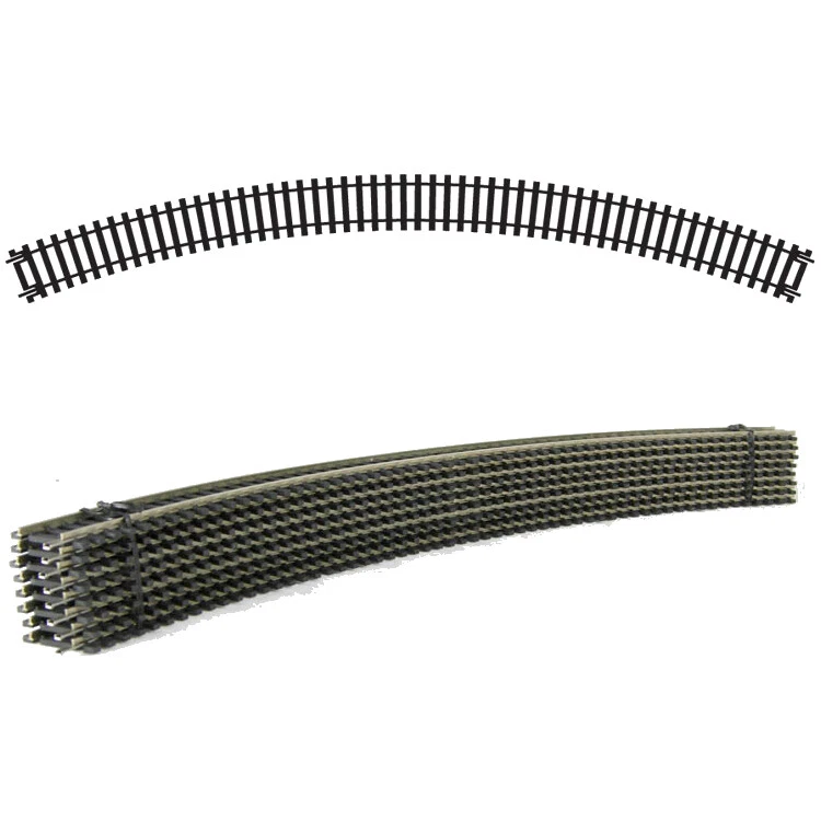 8 NEW R609 HORNBY 3rd RADIUS DOUBLE CURVE NICKEL SILVER THIRD TRACK PIECES PACK - Image 1 of 2