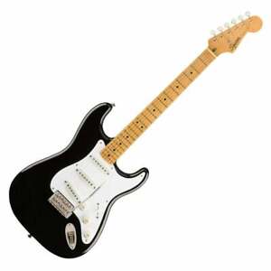 Squier by Fender Classic Vibe '50s Stratocaster Electric Guitar, Maple, Black