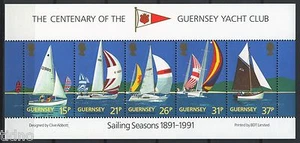 Guernsey 1991, Segelschiffe S/S postfrisch - Bild 1 von 1