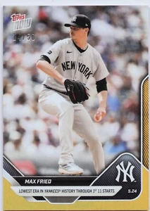 2025 Topps Now 211 Max Fried Lowest ERA after 11 Games 14/50 - Free Shipping! - Bild 1 von 2
