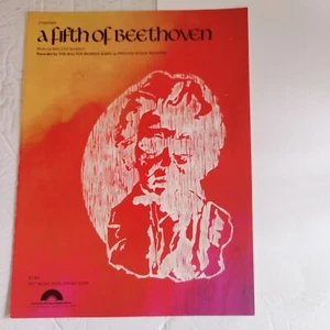 Vintage Sheet Music 1976 A Fifth Of Beethoven The Walter Murphy Band - Picture 1 of 4