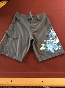 Hi Surf Brand Mens Board shorts 32” Gray Boys Bathing suit - Picture 1 of 6