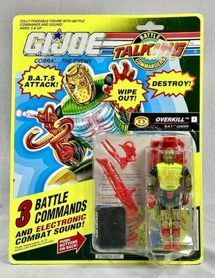 1991 G.I.Joe A Real American Hero Cobra Overkill Talking Battle Commanders Sin usar, en caja Foto 1 de 4