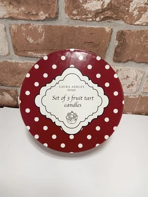 Laura Ashley Home Set Of 3 Fruit Tart Candles. New In Box - Image 1 of 4
