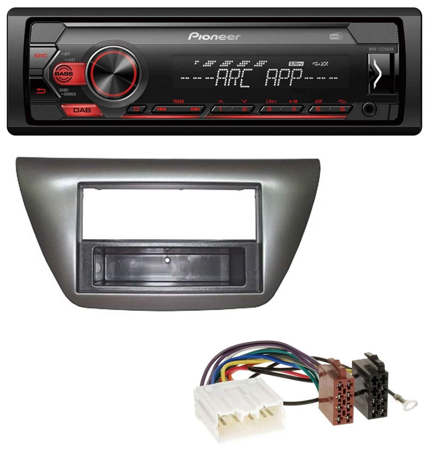 Pioneer DAB 1DIN MP3 AUX USB Autoradio für Mitsubishi Lancer Evo 2004-2008 - Bild 1 von 4