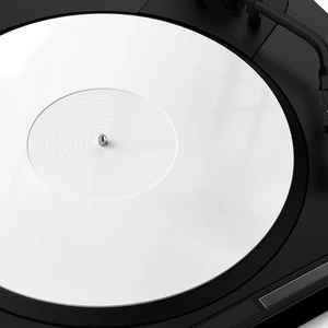 Turntable Mat Acrylic Record Player Slipmat Vinyl Platter Antistatic White UK - Picture 1 of 12