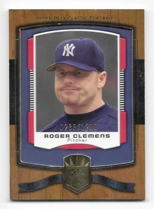 2003 Upper Deck Classic Portraits #222 Roger Clemens NY Yankees 233/1200 - Bild 1 von 2