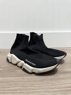 Balenciaga Speed 2.0 Women's Sneaker Size 39 Black/White (Missing Size Tag)  - Image 1 of 4
