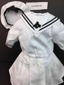 American Girl Samantha Middy Sailor Dress~Tam/Hat Outfit Pleasant Company 1991 - Picture 1 of 8