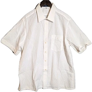 Vintage 80s Givenchy for Chesa Sheer Dot Button Shirt Made in Singapore Size XL - Picture 1 of 9