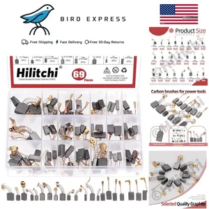 69 Stück 23 Größen Elektromotor Kohlebürsten Ersatz Sortiment Set - Bild 1 von 9