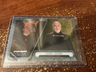 Count Dooku 2016 Topps Star Wars Evolution #97 - Gold 26/50 - Image 1 of 2