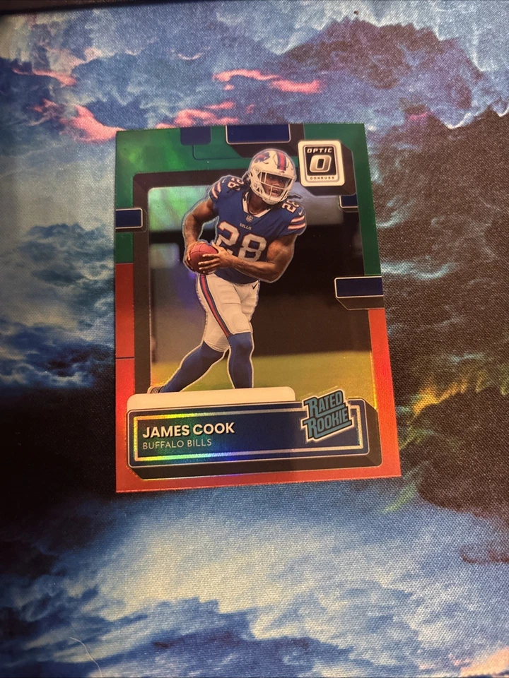 2022 Panini Donruss - Rated Rookie James Cook #P-315 Optic Preview Red &... - Image 1 of 2
