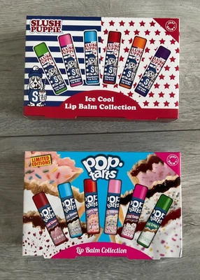 LIMITED EDITION POP TARTS LIP BALM SET..SLUSH PUPPY LIP BALM SET.BRAND NEW..XMAS - Image 1 of 3