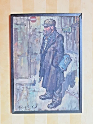 Artiste à Identifier - Portrait - Huile sur toile - Signée - XX - France - Photo 1/4