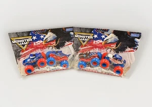 Monster Jam Stars & Stripes Set, Grave Digger, Megalodon, El Toro Loco, Digatron - Bild 1 von 3