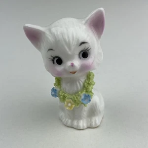 Vintage Napcoware Miniatur Kätzchen Blumen Spaghetti Borte Napco Taiwan EUC 2" - Bild 1 von 7