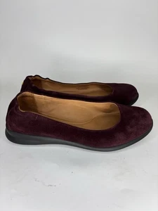Scarpe Samuel Hubbard slip on donna taglia 40 US 9 bordeaux scamosciato slip on Portogallo - Foto 1 di 17