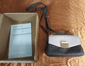 Neu Michael Kors Umhängetasche Lita Small Rosa Braun Gold Hardware E2 - Bild 1 von 6