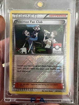 Pokemon Fan Club 94/106 Stamped Pokemon League Promo Reverse Holo Super Shiny - Image 1 of 4