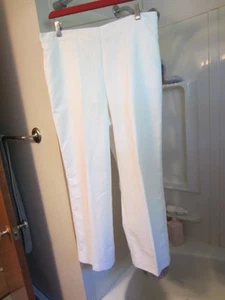 Neu ohne Etikett Damen weiße kurze Hose Alfred Dunner Größe 12 Pullon - Bild 1 von 13