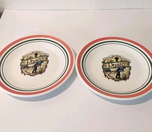 2 HIMARK Pasta Plates 10.5" San Remo Buona Italia Made in Italy Vintage Plate - Picture 1 of 7