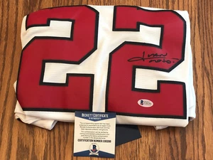 Camiseta deportiva firmada por Juan Soto autografiada de Washington National Majestic Beckett certificado de autenticidad BAS - Imagen 1 de 8