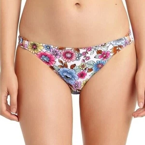 California Waves Multicolor Floral Hipster Bikini Swim Bottom NEW Women's Large - Picture 1 of 8