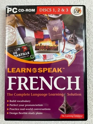 Learn To Speak French -The Learning Company - Windows PC - CD-ROM - Image 1 of 4