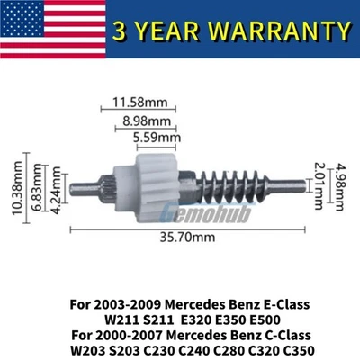 MOTOR ESPEJO LATERAL Engranaje para Mercedes Benz Clase CL C216 CL63AMG CL65AMG 2006-2012 Foto 1 de 4