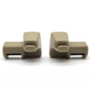 2 pezzi clip di fissaggio visiera parasole beige per 03-12 Land Rover Range Rover L322 LH + RH - Foto 1 di 5