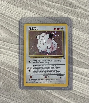 Clefairy - 6/130 - Pokemon Base Set 2 Holo Rare Card WOTC MP - Image 1 of 4