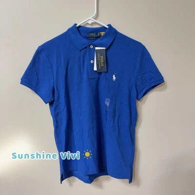 NUEVO Polo Ralph Lauren Mujeres Manga Corta Clásico Calce de Golf Polo Poni Pequeño Foto 1 de 4